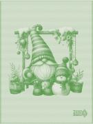 Kitchen towel - Eldrin - Green - NO Aida