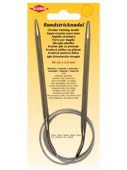 Round Knitting Needles - 80 cm x 5.5 mm