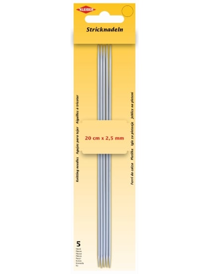 Double-pointed knitting needles 2.5 mm