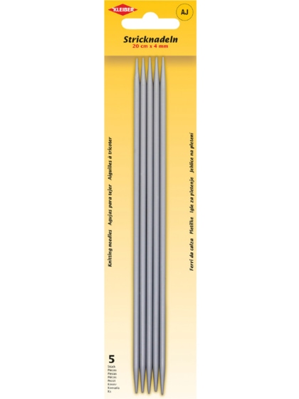 Double-pointed knitting needles 4 mm