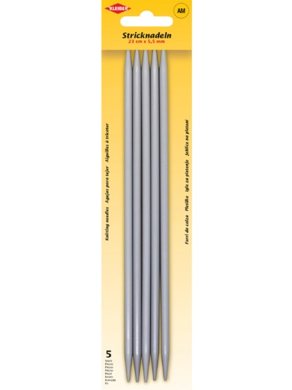 Double-pointed knitting needles 5.5 mm