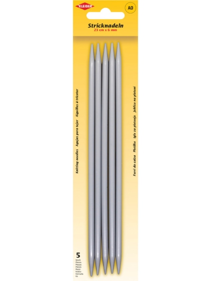 Double-pointed knitting needles 6 mm
