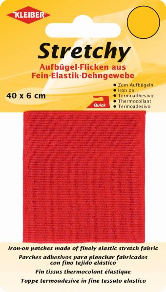 Stretchy Iron-on Fabric - Red
