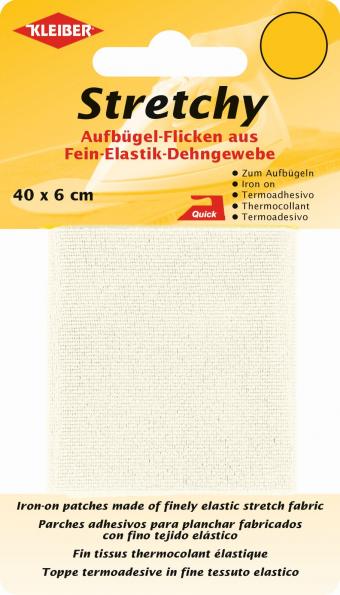 Stretchy Iron-on Fabric - Creme