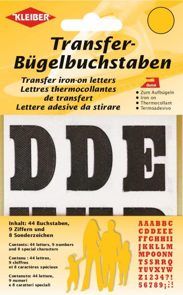 Transfer Iron-on letters - Black