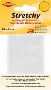 Stretchy Iron-on Fabric - White