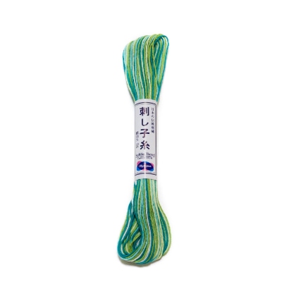 Multicolor Green Sashiko thread