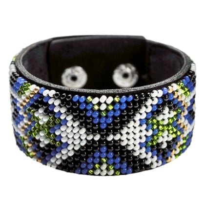 Bracelet - Blue and white