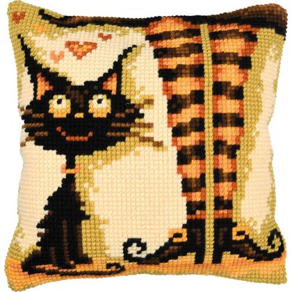 Cushion - Cat Loves her Witch