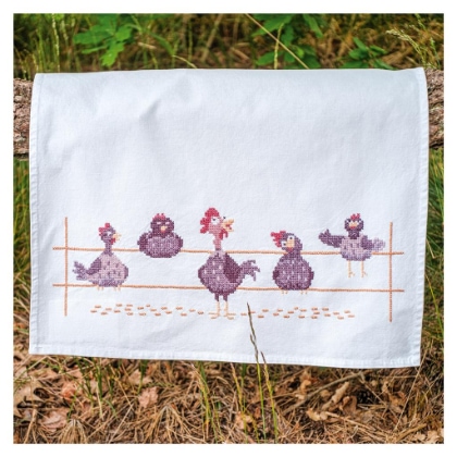 Towel - Funny Chickens