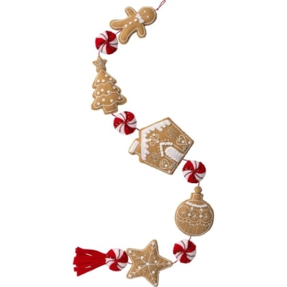 Felt Wreath Applique Kit - Gingerbread Treats