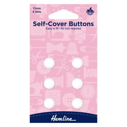 Self-Cover, Customizable Buttons - 11 mm