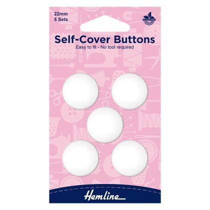 Self-Cover, Customizable Buttons - 22 mm