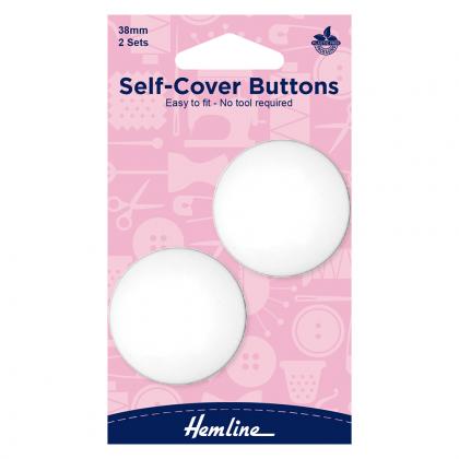 Self-Cover, Customizable Buttons - 38 mm