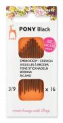 Nickel-Free Black Needles - Size 3/9