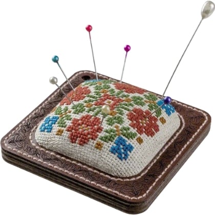 Pincushion - Floral Ornament