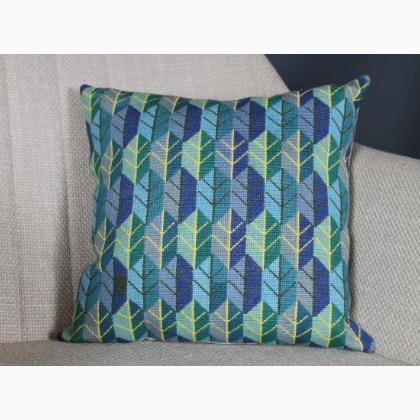 Pillow - Blue leavel
