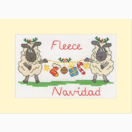 Fleece Navidad Christmas Card