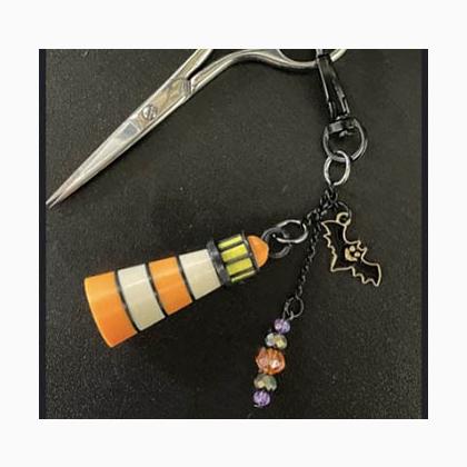 Spooky Lighthouse Scissor Charm
