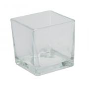 Glass Cube for Candles and Mini Decorations - Small