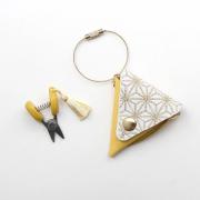 Anniversary Seki Mini Scissors - Asanoha Yellow
