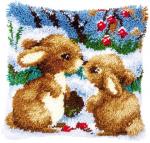 Cushion - Snow rabbits