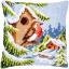 Cushion - Robin in winter