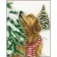 Dog in Christmas scenery