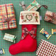 Christmas Stocking - «Noël écossais» - Aida
