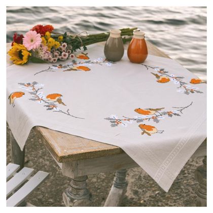 Squared Tablecloth - Robins