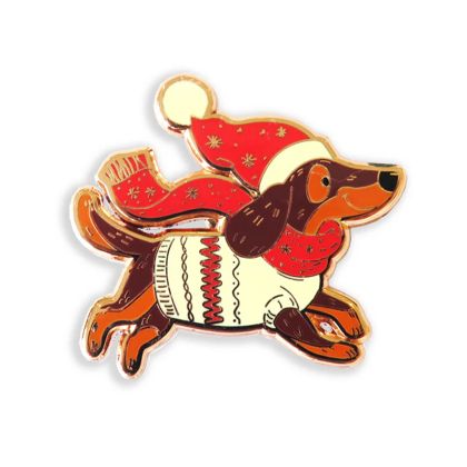 Santa Dachshund Needle Minder