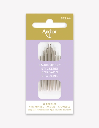 Embroidery Needles - Size 3-9
