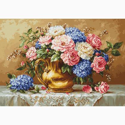 Golden Bloom - Needlepoint
