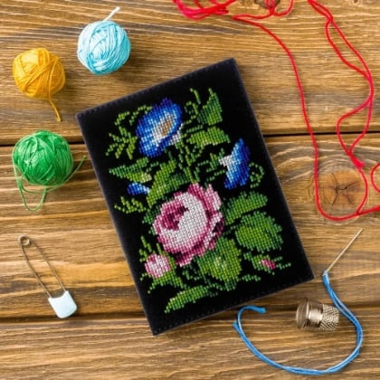 Passport cover - Flowers