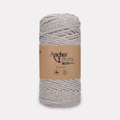 Anchor Crafty Fine Metallic - White 00500