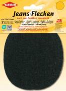 Oval-shaped Jeans Patches - Black