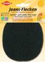 Oval-shaped Jeans Patches - Black