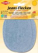Oval-shaped Jeans Patches - Light Blue