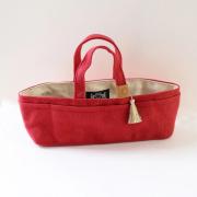 Oilcloth Mini Tote - Red