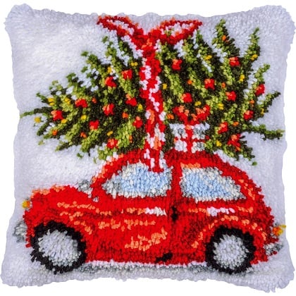 Cushion - Christmas car