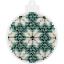 Christmas ball - Snowflakes in green