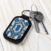Key ring - Blue and white