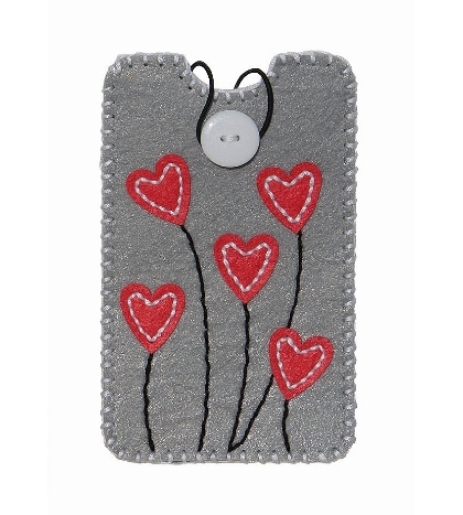 Felt Set - Smartphone Case Hearts