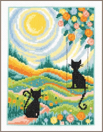 2 Cats in the garden