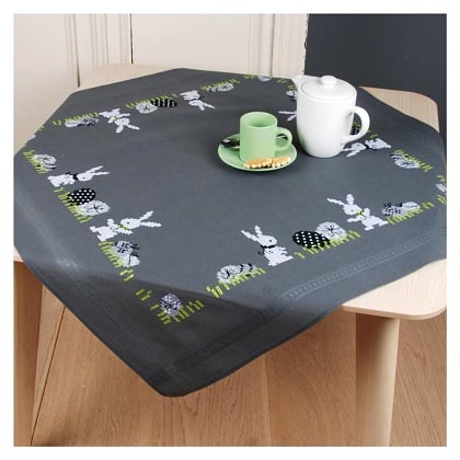 Tablecloth - Easter eggs and bunnies
