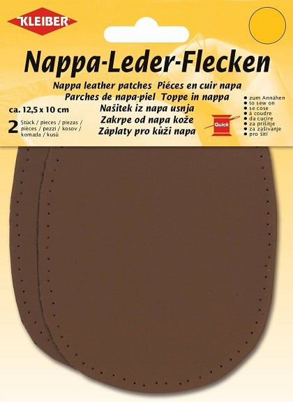 Nappa Leather Patches - Dark Brown