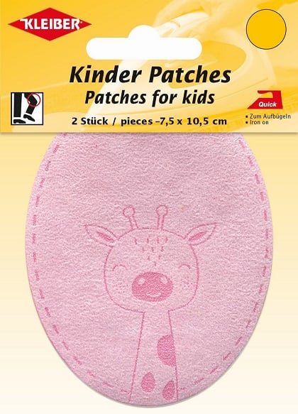 Velour Imitation Leather Patches - Giraffe