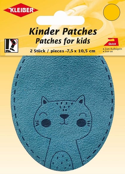 Velour Imitation Leather Patches - Cat