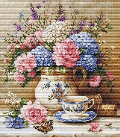 Floral Nostalgia - Needlepoint