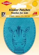 Velour Imitation Leather Patches - Zebra